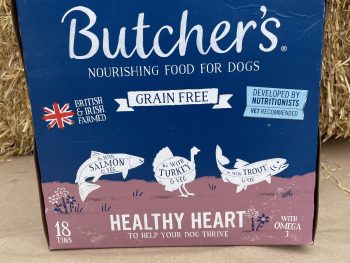 Butchers grain free Healthy Heart dog tins 18’s